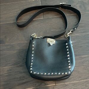 Valentino Garavani Black Studded Crossbody Bag